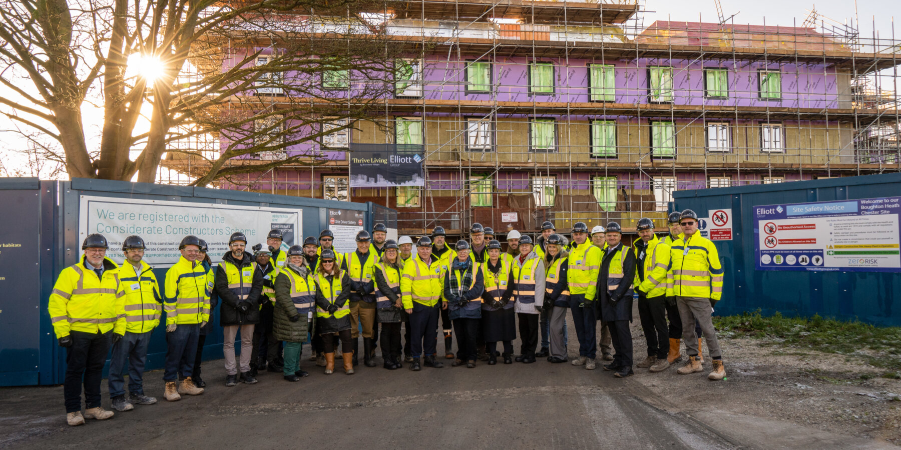 The Wyldewoods, Chester Elliott Group Topping Out