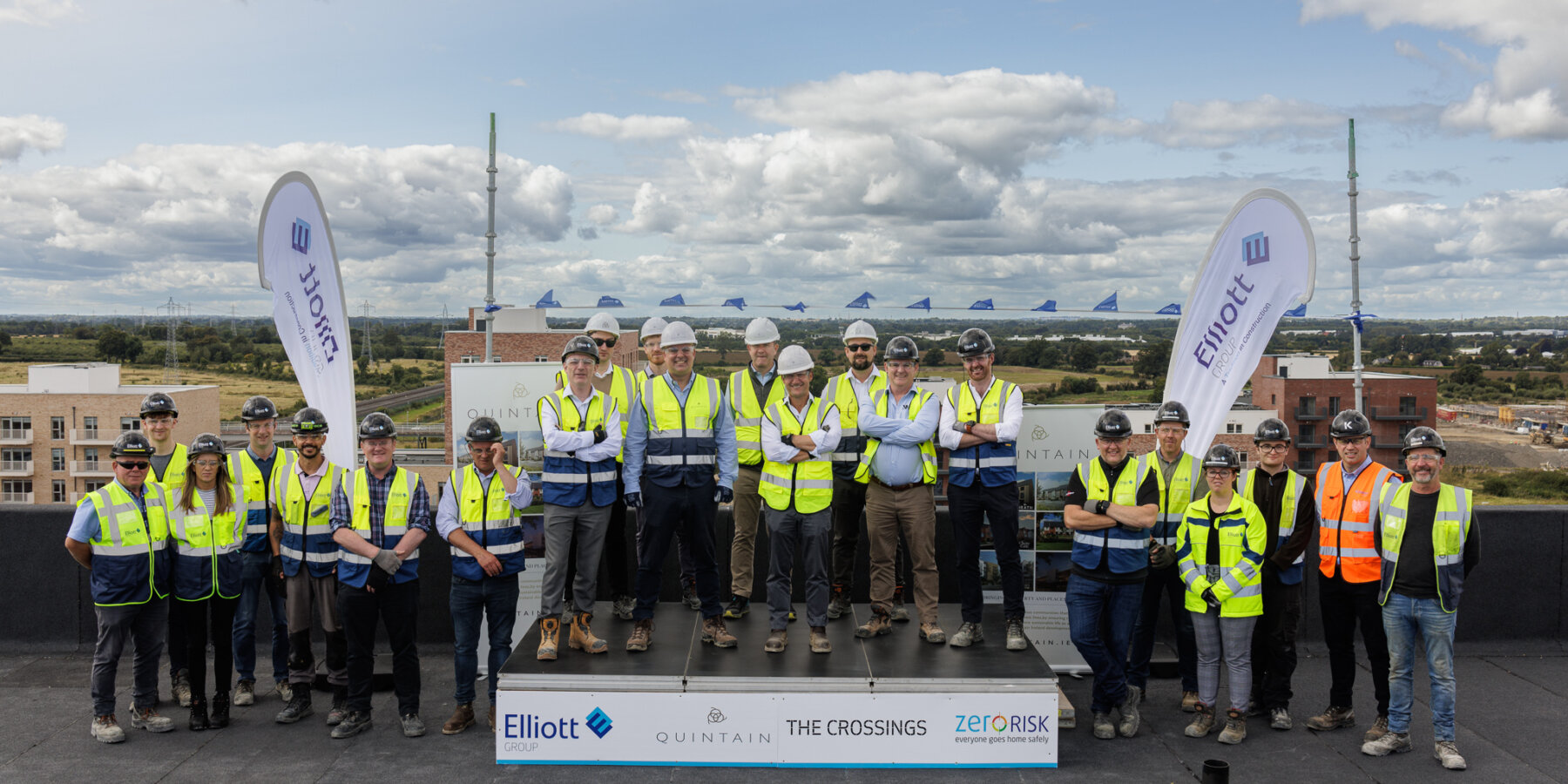 The Crossings Adamstown Block G in construction by Elliott Group. Topping Out August 2023