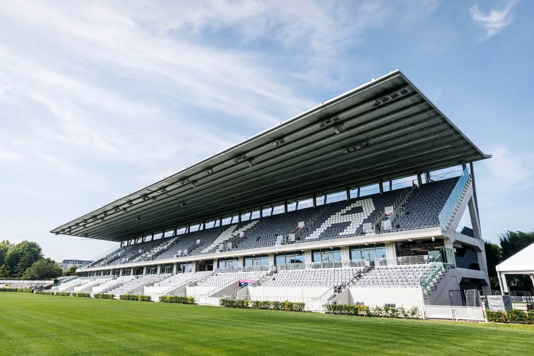 Main grandstand at the Dublin Horse Show