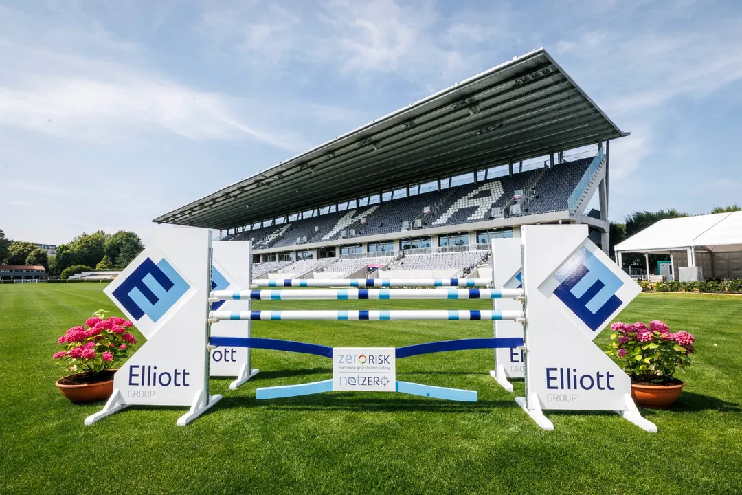 Elliott Group show jump obstacle at the Dublin Horse Show